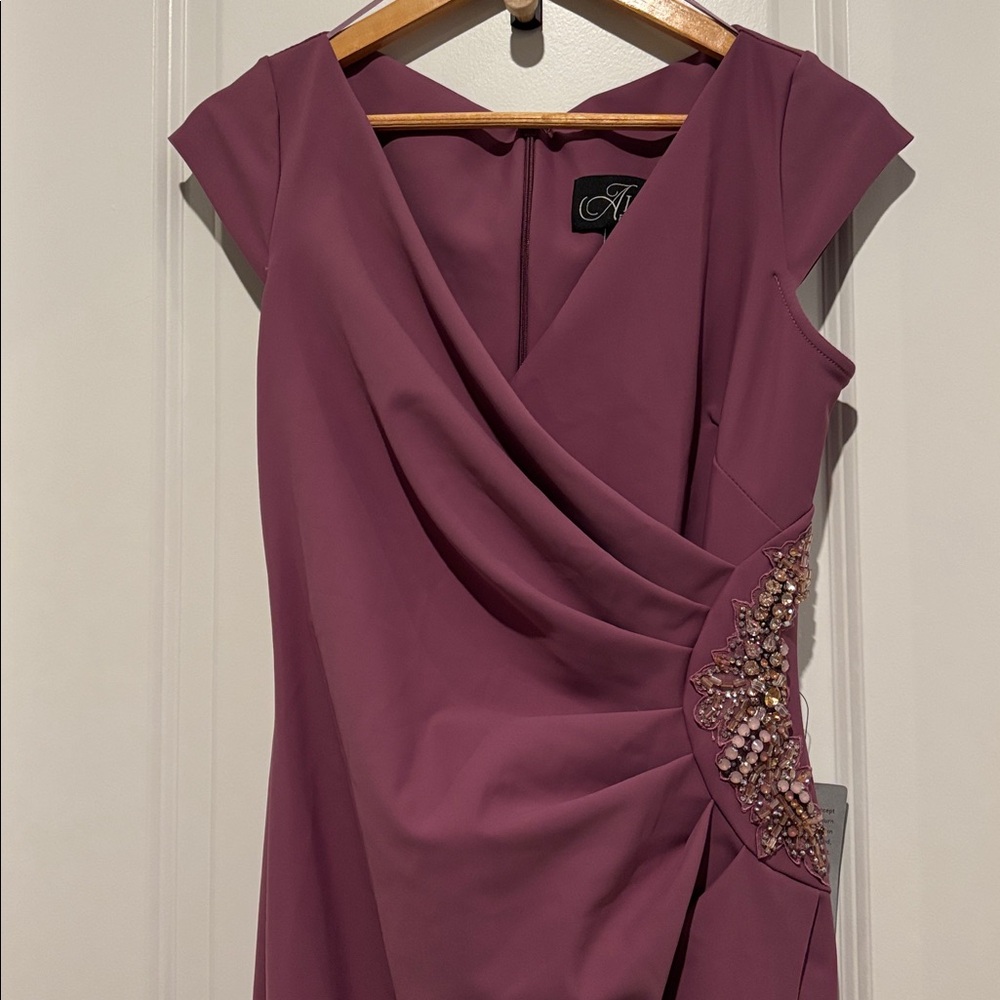 Alex Evenings Women's Ruched Embellished Gown - Picture 8 of 10